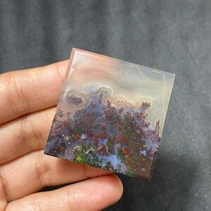 Square Moss Agate Gemstone